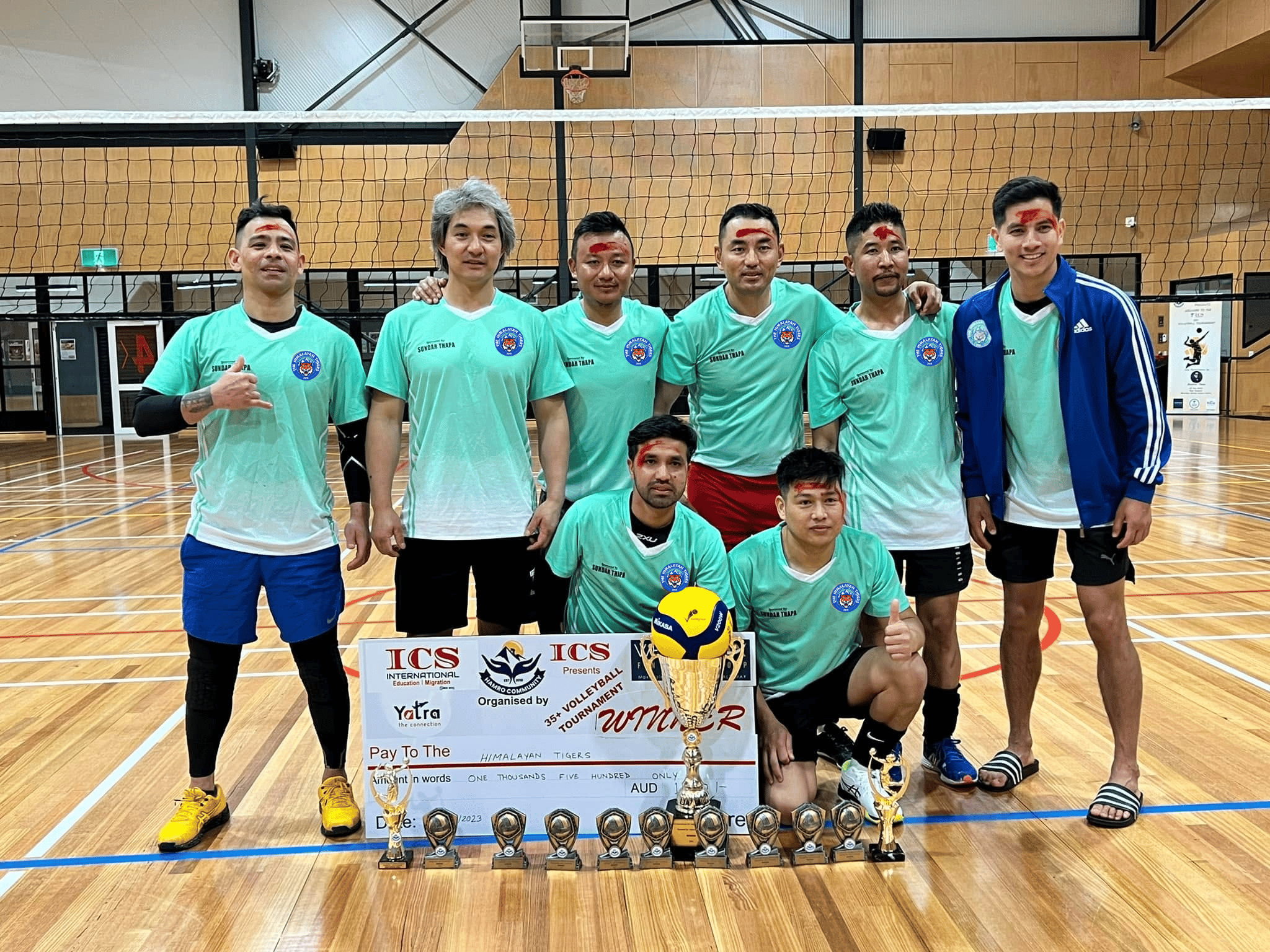 Photo after winning ICS 35+ Cup