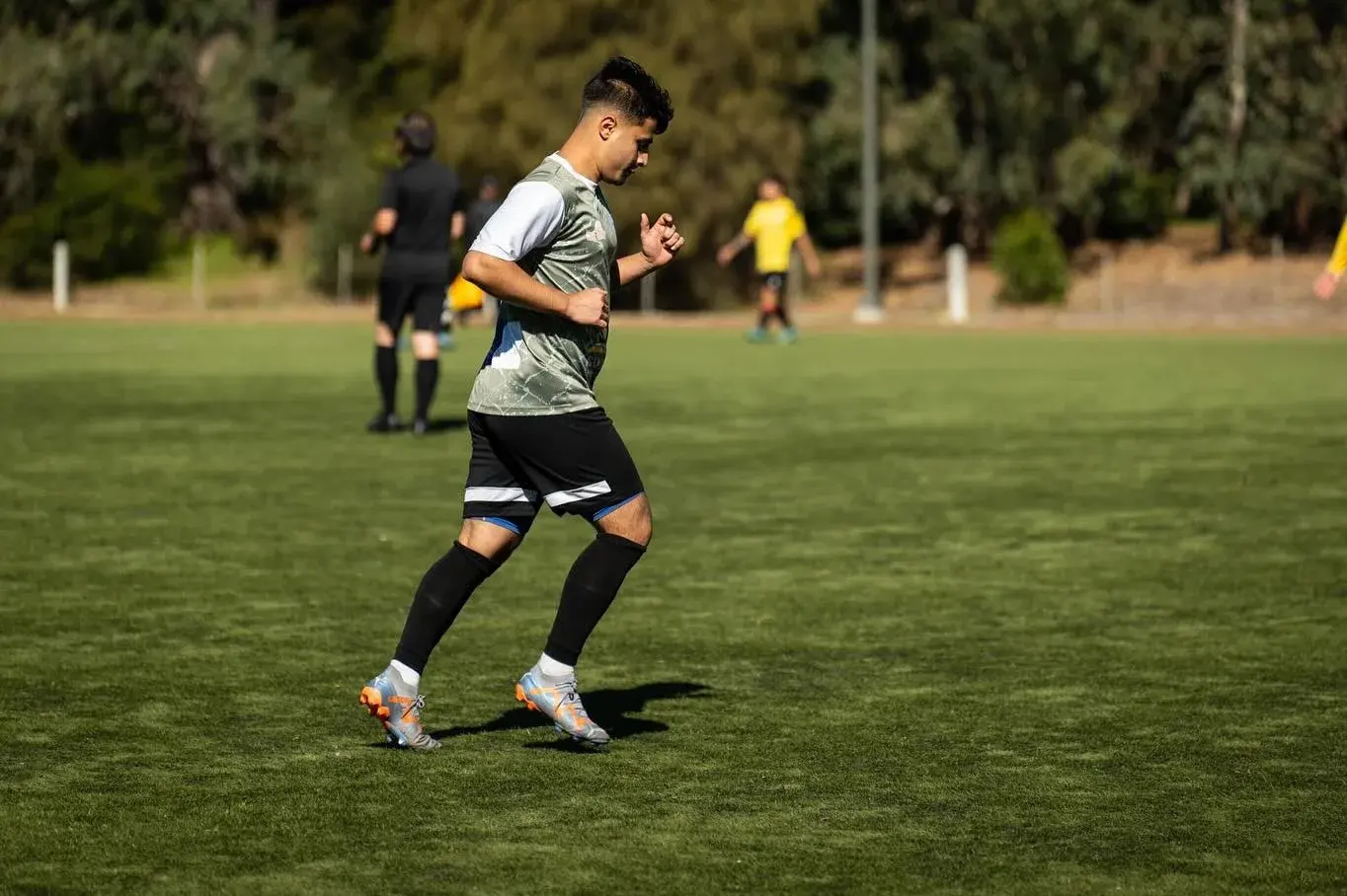 Tigers player running during a match