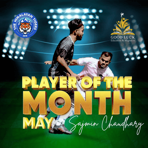 Sajmin Chaudhary — May Player of the Month award